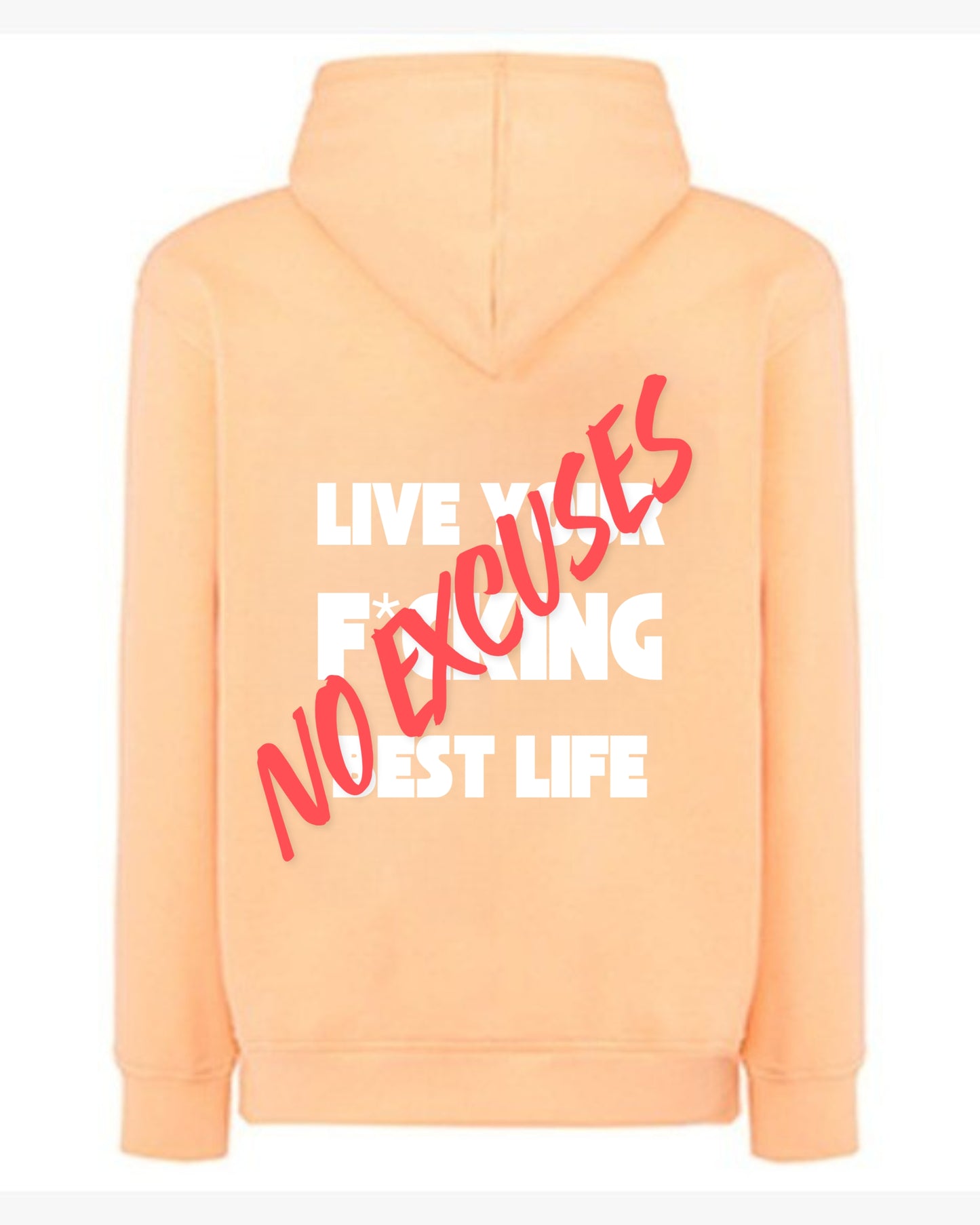 HOODIE ALBARICOQUE "LIVE YOUR F*CKING LIVE"