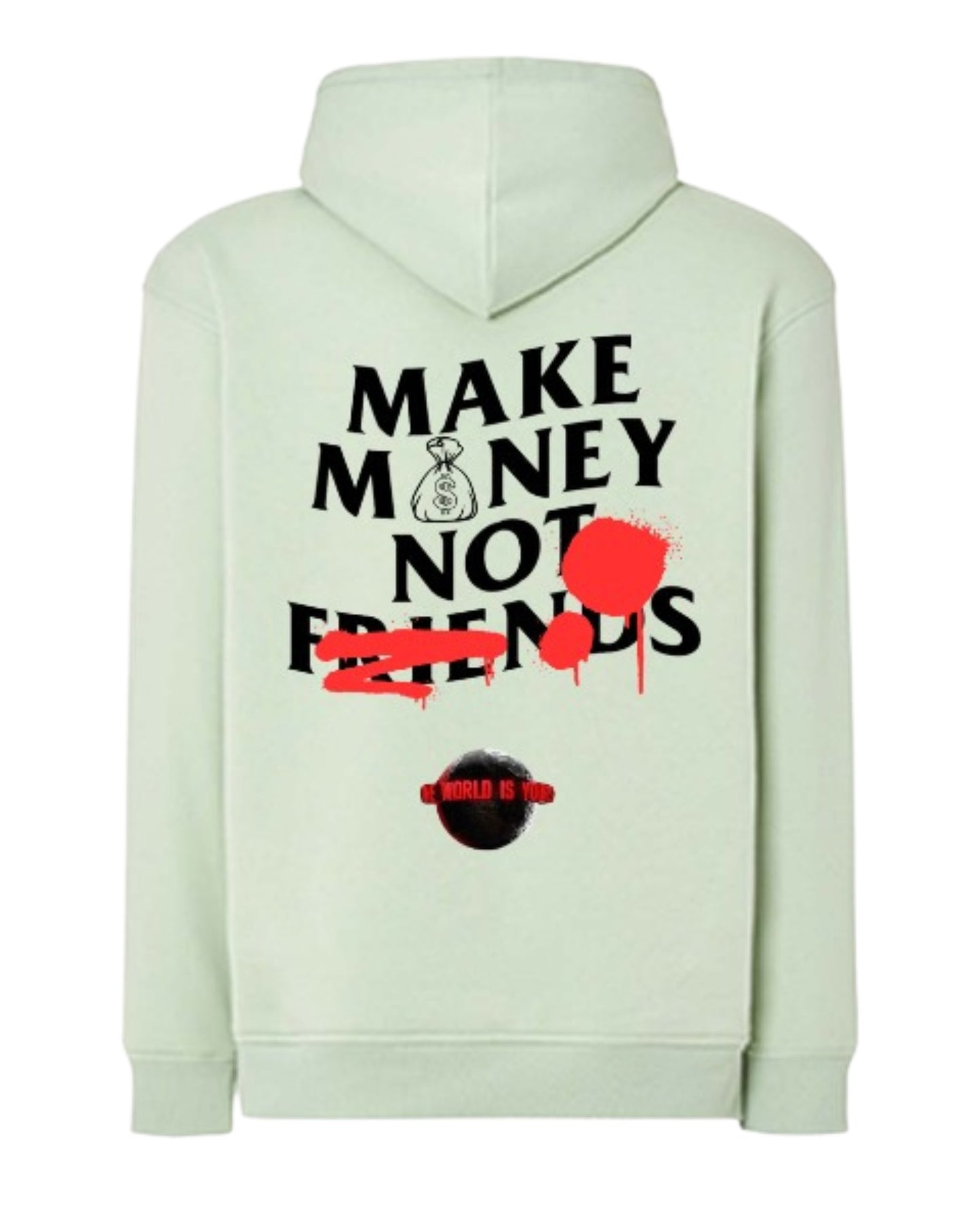 HOODIE ICE BLUE "MAKE MONEY"